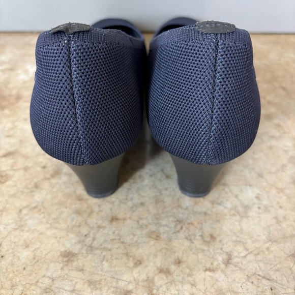 Vivaia Navy Blue Wedge Heels Size 43/11.5 - Picture 4 of 10